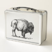 アメリカンバッファローバイソン メタルランチボックス (裏面)