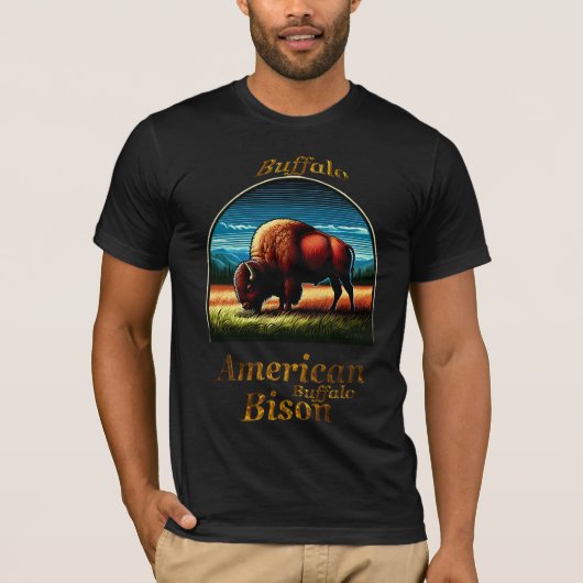 アメリカンバッファローバイソン Tシャツ (正面)
