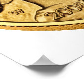 アメリカンバッファロー金ゴールド地金 ポスター (角)