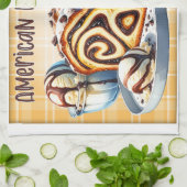 アメリカンバブカケーキレシピ キッチンタオル (折り畳み)