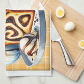 アメリカンバブカケーキレシピ キッチンタオル (四つ折り)