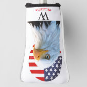 アメリカンバルトイーグルモノグラムゴルフヘッドカバー ゴルフヘッドカバー (回転90)