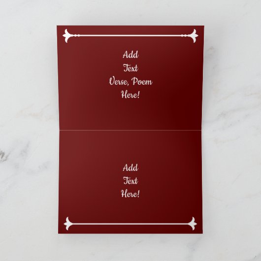 アメリカンバルドイーグルアメリカ国旗の悔やみや弔慰 カード (内部)