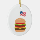 アメリカンバーガー セラミックオーナメント (右)
