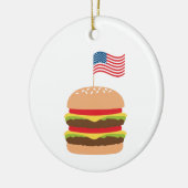 アメリカンバーガー セラミックオーナメント (左)