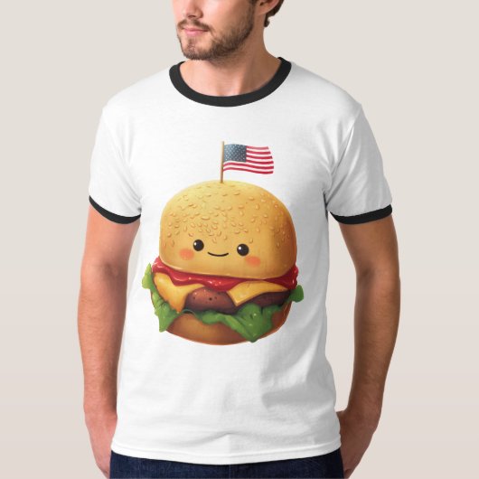アメリカンバーガー Tシャツ (正面)