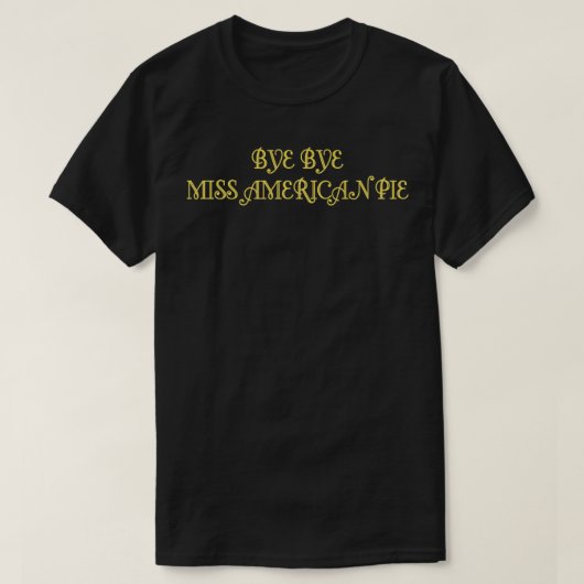 アメリカンパイマスタード Tシャツ (デザイン正面)