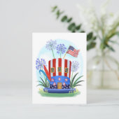 アメリカンパティオティックハットハウスハガキ ポストカード (スタンド正面)