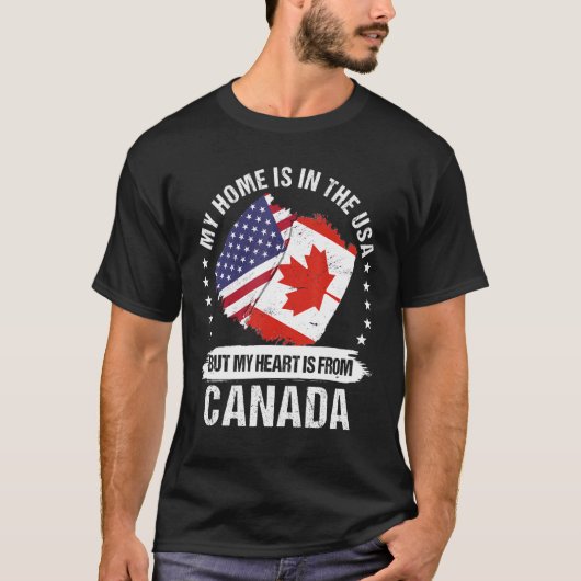 アメリカンパトリオットカナダ国旗American Canadian Roo Tシャツ (正面)