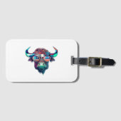 アメリカンパトリオットブル牛バッファロー ラゲッジタグ (正面横)