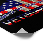 アメリカンパトリオ退役軍人の日に務めたすべてのものを尊重する ポスター (角)