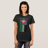 アメリカンパレスチナ人のTシャツ: 愛国的なケフィーヤ Tシャツ (正面フル)