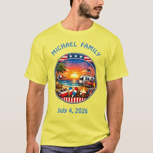 アメリカンパーティーのおそろいTシャツ Tシャツ (正面)