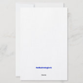 アメリカンヒーローシュナウザー文房具 便箋 (裏面)