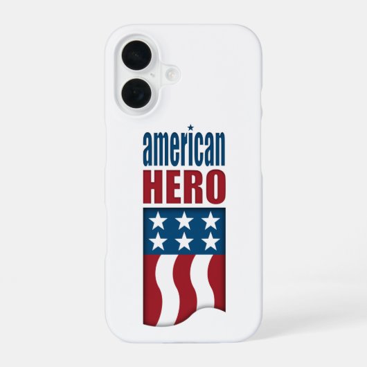アメリカンヒーロー軍隊退役軍人 iPhone 16ケース (裏面)