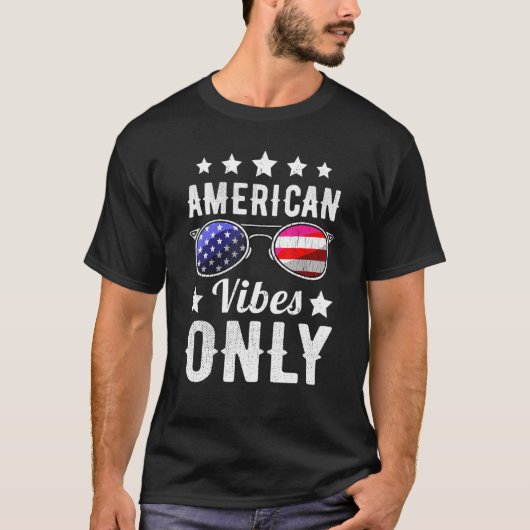 アメリカンビズ 4thオブジュライ ボーイズ キッズ サングラス 米国 tシャツ (正面)