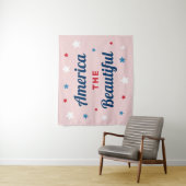 アメリカンビューティフルピンク4thオブジュライ タペストリー (インサイチュ)