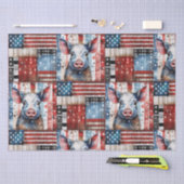 アメリカンピグファームフォークアート 薄葉紙 (クラフト)