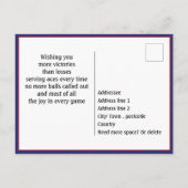 アメリカンピックボールグランドスラム誕生日 ポストカード (裏面)