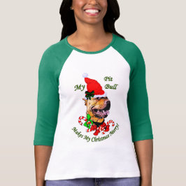 アメリカンピットブルテリアのクリスマス パーカ