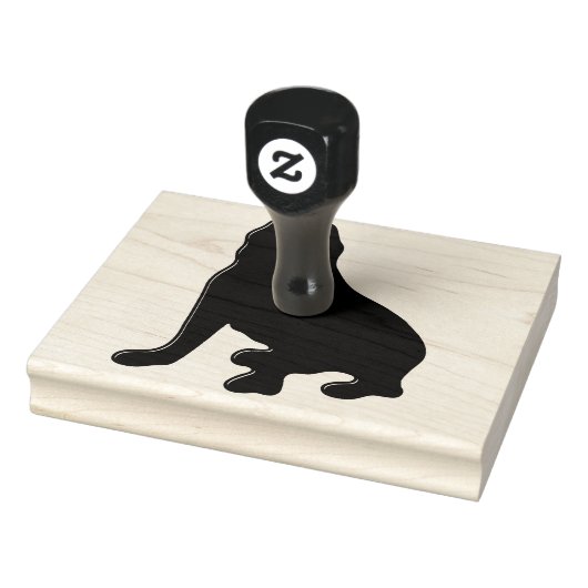 アメリカンピットブルテリアシルエット ラバースタンプ (スタンプ)