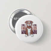 アメリカンピットブルテリアパピードッグ 缶バッジ (正面&裏面)