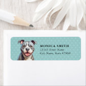 アメリカンピットブルテリア差出人住所ラベル ラベル (インサイチュ)