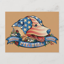 アメリカンピットブルテリア ポストカード