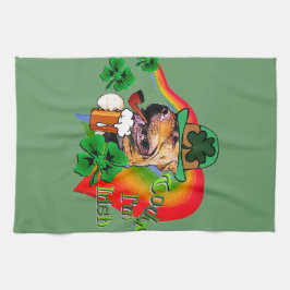 アメリカンピットブルテリアSt patricks キッチンタオル