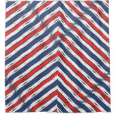 アメリカンファミリー愛国的な夏休みレギンス シャワーカーテン (正面)