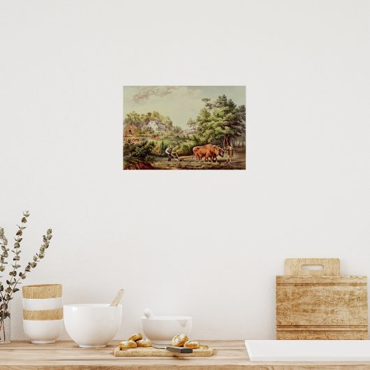 アメリカンファームシーン ポスター (キッチン)