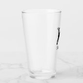 アメリカンフォックスハウンドグシルエットパーソナライズされた タンブラーグラス (右)