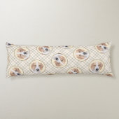 アメリカンフォックスハウンド赤ウォーカー可愛絵を描いドッグアート ボディピロー (裏面)