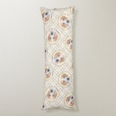 アメリカンフォックスハウンド赤ウォーカー可愛絵を描いドッグアート ボディピロー (裏面 (縦))