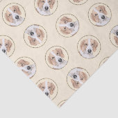 アメリカンフォックスハウンド赤ウォーカー可愛絵を描いドッグアート 薄葉紙 (詳細)