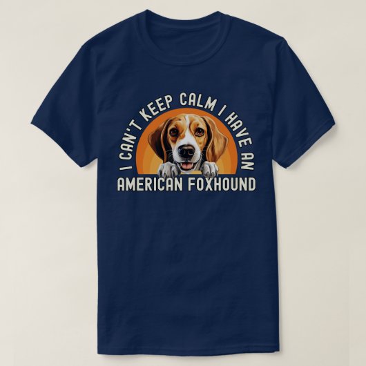 アメリカンフォックスハウンド Tシャツ (デザイン正面)