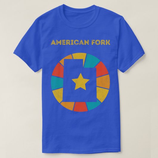 アメリカンフォークユタヴィンテージ動揺して土産1 Tシャツ (デザイン正面)