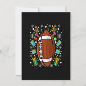 アメリカンフットボールおもしろいクリスマストナカイクリスマスリー 招待状 (正面)