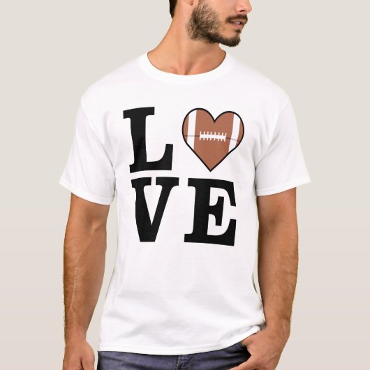 アメリカンフットボールが好き Tシャツ (正面)