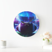 アメリカンフットボールすごいボール ラージ壁時計 (ホーム)