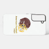 アメリカンフットボールで使用されるヘルメット SAMSUNG GALAXYケース (裏面横)