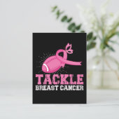 アメリカンフットボールと戦う乳がん対策 ポストカード (スタンド正面)