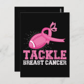 アメリカンフットボールと戦う乳がん対策 ポストカード (正面/裏面)