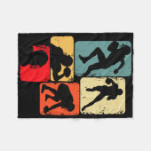 アメリカンフットボールのキッズボーイズメンズ1 フリースブランケット (正面(横))