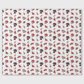 アメリカンフットボールのキットパターン ラッピングペーパー (フラット)