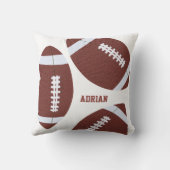アメリカンフットボールのグリディロンパーソナライズされたボール クッション (裏面)