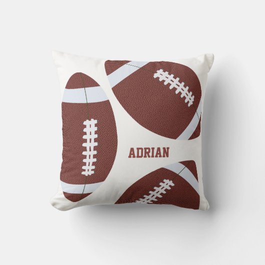 アメリカンフットボールのグリディロンパーソナライズされたボール クッション (正面)