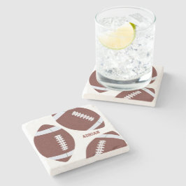 アメリカンフットボールのグリディロンパーソナライズされたボール ストーンコースター