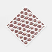 アメリカンフットボールのグリディロンボールパターン スタンダードランチョンナプキン (角)