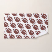 アメリカンフットボールのグリディロンボールパターン バスタオルセット (ハンドタオル)